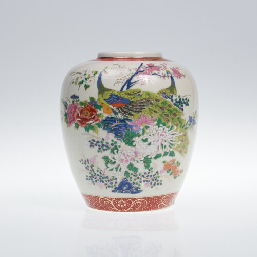 Jarrón globo porcelana japonesa Satsuma