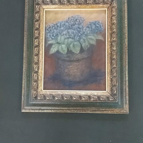 Óleo sobre tela motivos hortensias