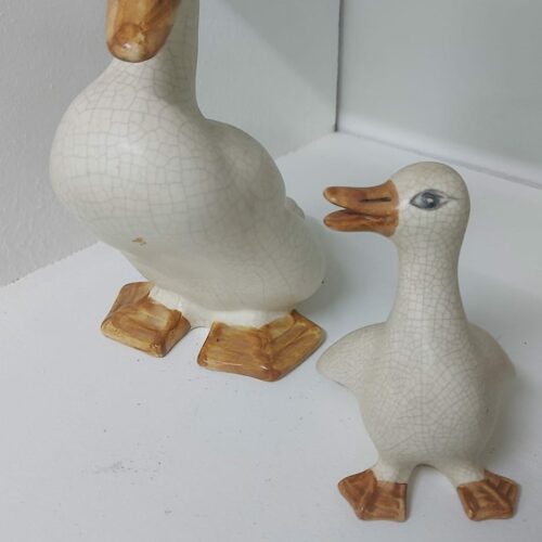 Familia patos de cerámica