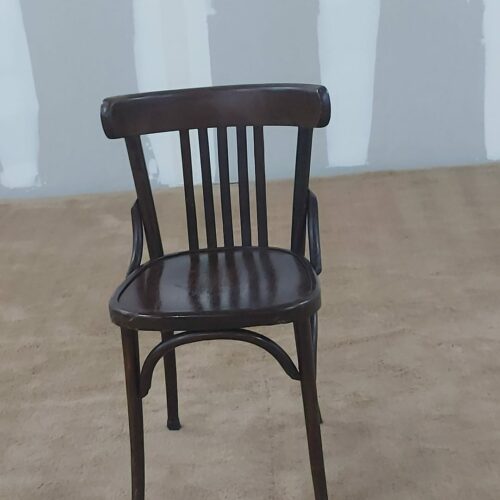 Silla bistrot Thonet antigua de madera maciza