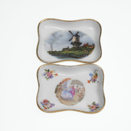 Pareja de bandejas porcelana Limoges