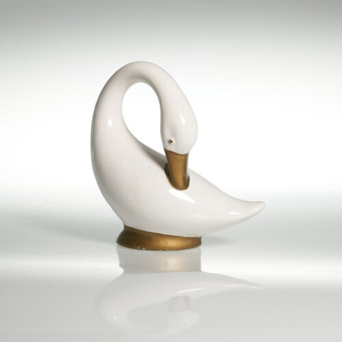 Figura cisne en porcelana