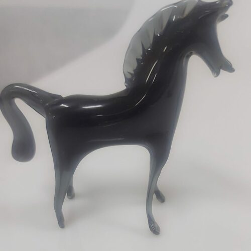 Figura de caballo de cristal murano