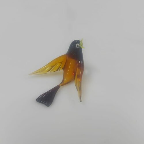 Figura de pájaro de cristal de Murano